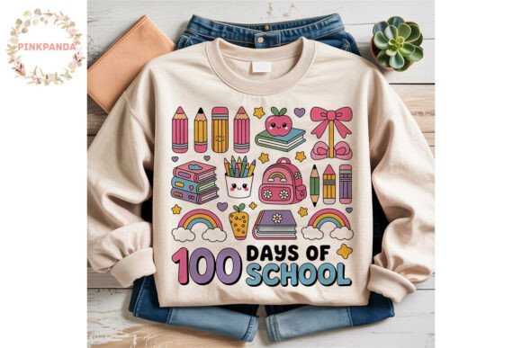 100 Days School Celebration PNG Clipart: A Versatile Digital Asset for Creative and Commercial Use