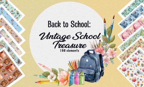 Back to Class Vintage School Treasures