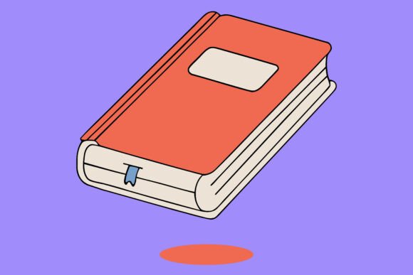 Book Flat Cartoon 5: A Versatile Vector Design for Educational and Creative Projects