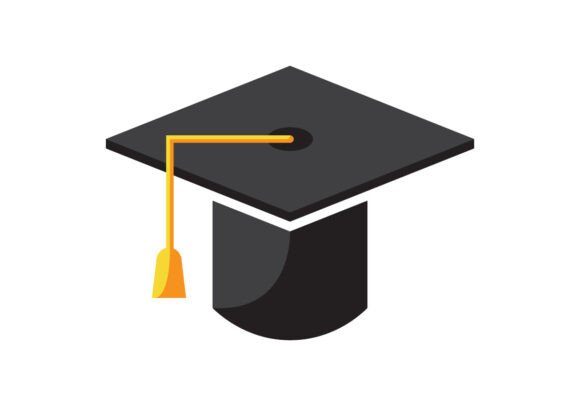 Stylized Graduation Hat Vector: A Versatile Design Element for Educational Content