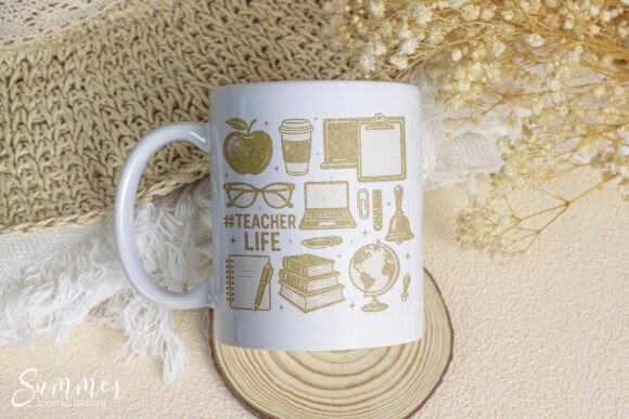 Teacher Life Gold Glitter Clipart: A Sparkling Tribute to Educators