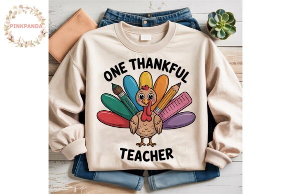Thankful Teacher Turkey PNG Clipart