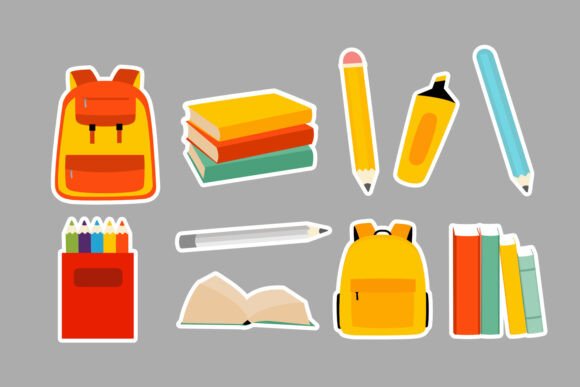 The Rise of Colorful School Supplies Clipart Set in Modern Creative and Educational Spaces