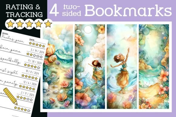 Watercolor Hawaii Bookmark Summer PNG: A Creative Tool for Book Lovers and Gift Givers